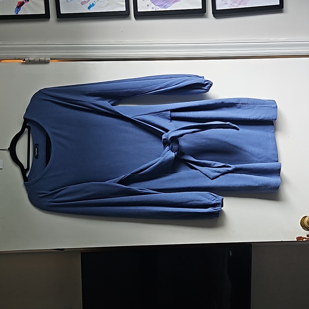BLUE SHIRT DRESS SIZE XL WORN TWICE